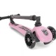 Trotineta copii pliabila - reglabila - Roti luminoase - Highwaykick 3 Led Rose, 3-6 ani, pana la 50 kg - Scoot & Ride