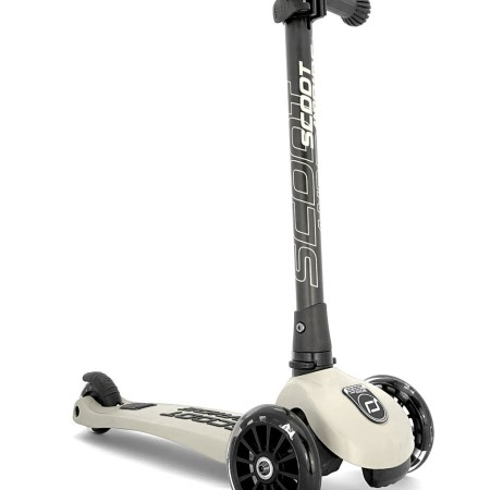 Trotineta copii pliabila - reglabila - Roti luminoase - Highwaykick 3 Led Ash, 3-6 ani, pana la 50 kg - Scoot & Ride