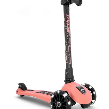 Trotineta copii pliabila - reglabila - Roti luminoase - Highwaykick 3 Led Peach, 3-6 ani, pana la 50 kg - Scoot & Ride Trotineta copii pliabila - reglabila - Roti luminoase - Highwaykick 3 Led Peach, 3-6 ani, pana la 50 kg - Scoot & Ride