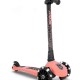 Trotineta copii pliabila - reglabila - Roti luminoase - Highwaykick 3 Led Peach, 3-6 ani, pana la 50 kg - Scoot & Ride
