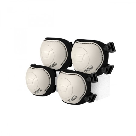 Set de protectie - Genunchiere si cotiere - marime XXS - Ash - Scoot & Ride Set de protectie - Genunchiere si cotiere - marime XXS - Ash - Scoot & Ride