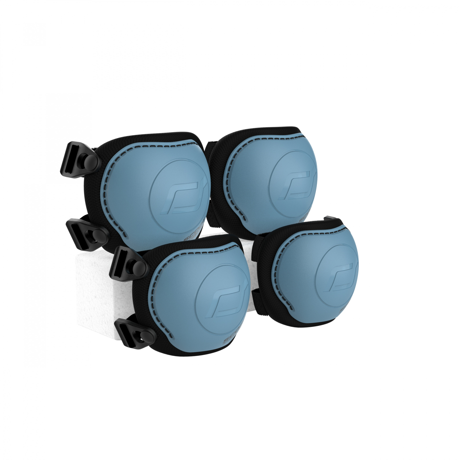 Set de protectie - Genunchiere si cotiere - marime S - Steel - Scoot & Ride