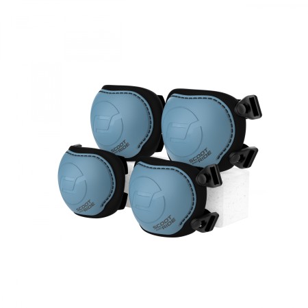 Set de protectie - Genunchiere si cotiere - marime S - Steel - Scoot & Ride Set de protectie - Genunchiere si cotiere - marime S - Steel - Scoot & Ride