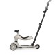 Trotineta copii cu sezut si maner - transformabila 3in1 - Highwaykick 1 Push and Go Ash, 1-5 ani, pana la 50 kg - Scoot & Ride