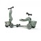 Trotineta copii cu sezut si suport jucarie - transformabila 2in1 - HighwayKick 1 Lifestyle Greenlines, 1-5 ani, pana la 50 kg - Scoot & Ride