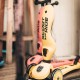 Trotineta copii cu sezut - transformabila 2in1 - HighwayKick 1 Lemon, 1-5 ani, pana la 50 kg - Scoot & Ride