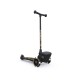 Trotineta copii pliabila cu roti luminoase - suport jucarie - Highwaykick 2 Black Gold Limited - 2 ani +, pana la 50 kg - Scoot & Ride