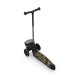 Trotineta copii pliabila cu roti luminoase - suport jucarie - Highwaykick 2 Black Gold Limited - 2 ani +, pana la 50 kg - Scoot & Ride