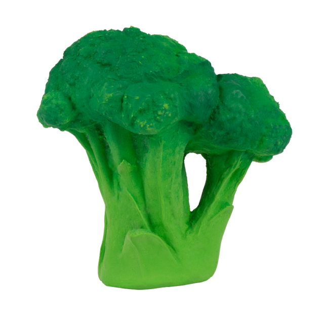 Jucarie de dentitie din cauciuc natural - Brucy the Broccoli - Oli&Carol