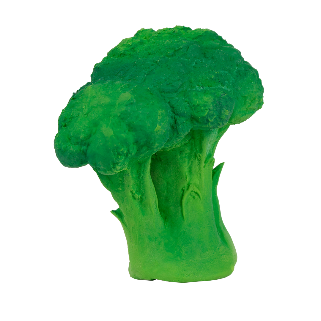 Jucarie de dentitie din cauciuc natural - Brucy the Broccoli - Oli&Carol
