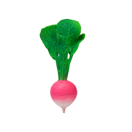 Jucarie de dentitie din cauciuc natural - Ramona the Radish - Oli&Carol Jucarie de dentitie din cauciuc natural - Ramona the Radish - Oli&Carol