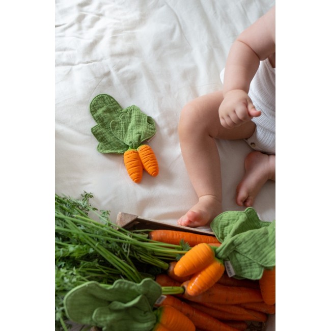 Jucarie de dentitie - Mini Doudou - Cathy the Carrot - Oli&Carol