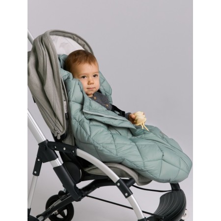 Sac de dormit pentru copii - Footmuff Light Compact Gray Mist - Leokid