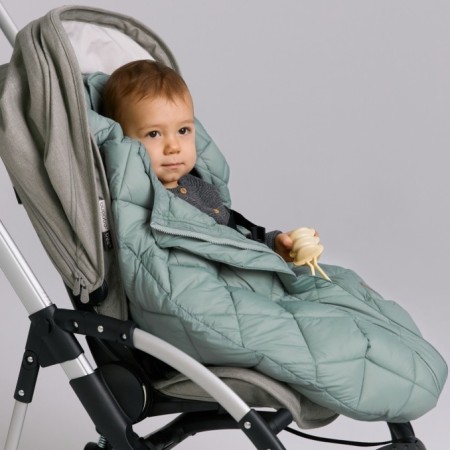 Sac de dormit pentru copii - Footmuff Light Compact Gray Mist - Leokid