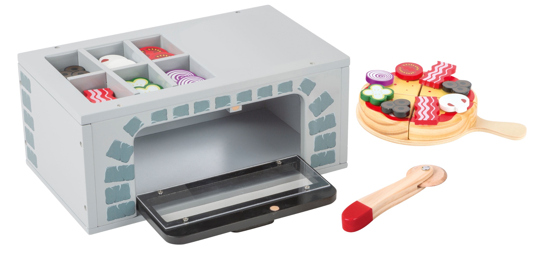 Jucarie din lemn - Cuptor de pizza din lemn - Small Foot