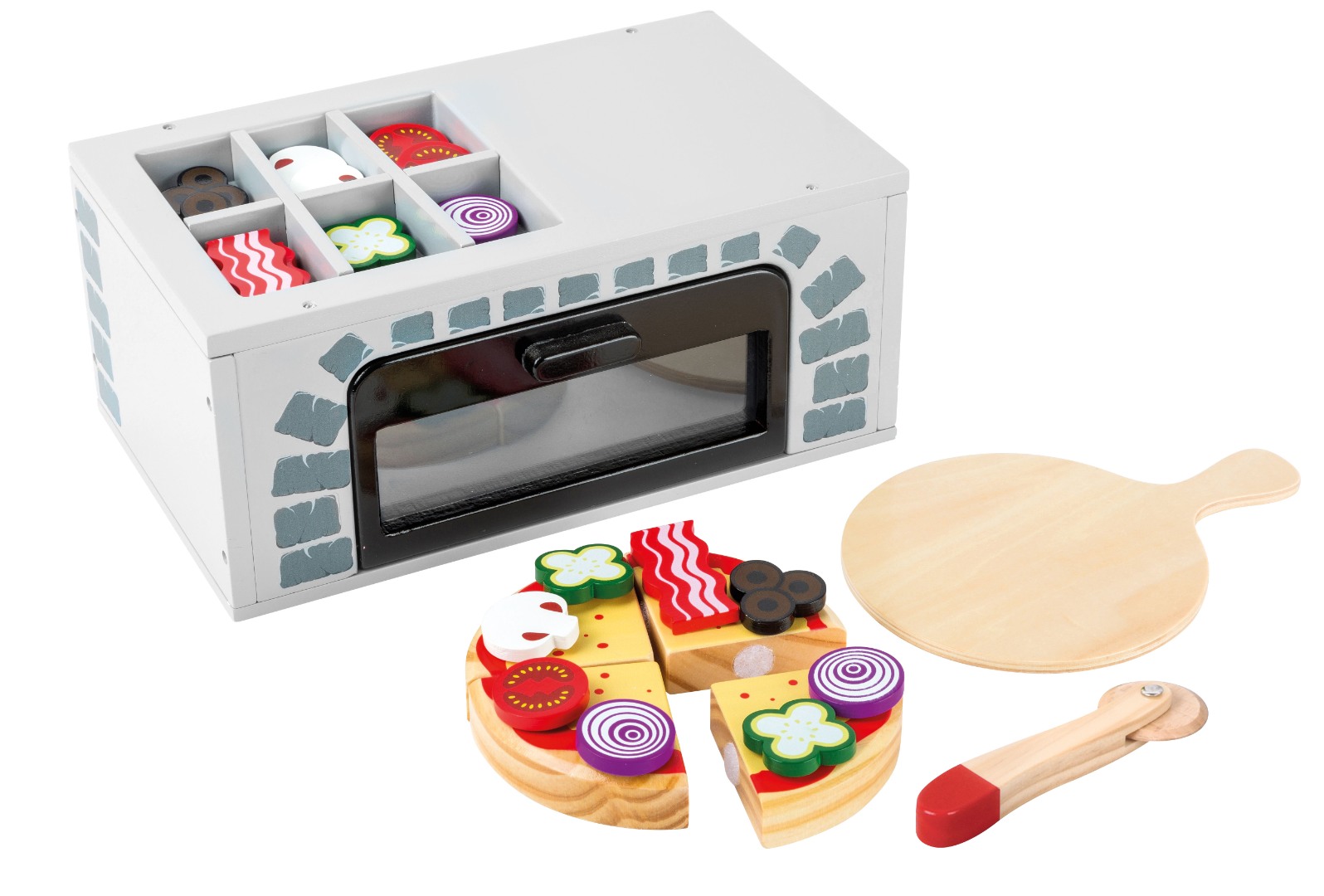 Jucarie din lemn - Cuptor de pizza din lemn - Small Foot