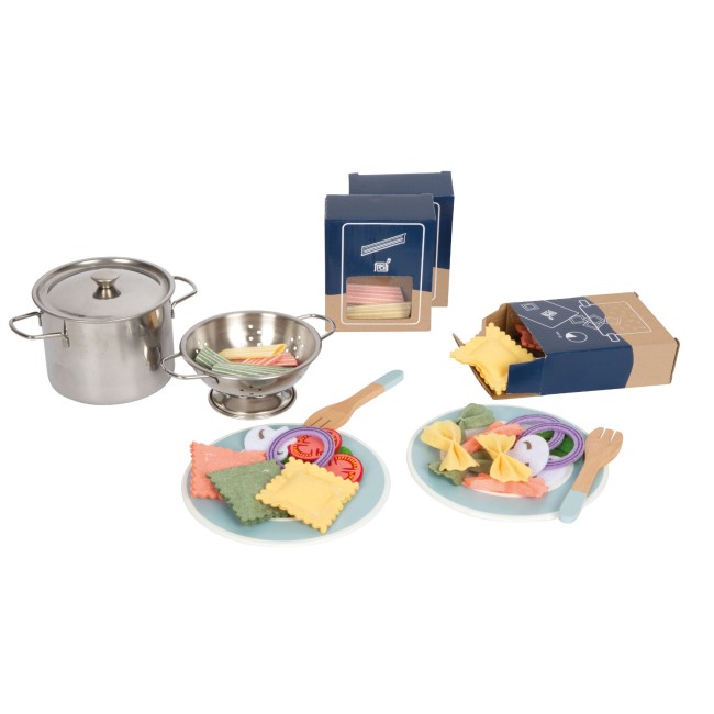 Jucarie din lemn - Set pentru preparat pasta - Small Foot Jucarie din lemn - Set pentru preparat pasta - Small Foot