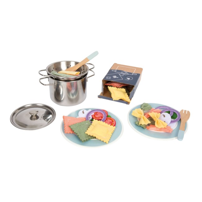 Jucarie din lemn - Set pentru preparat pasta - Small Foot Jucarie din lemn - Set pentru preparat pasta - Small Foot