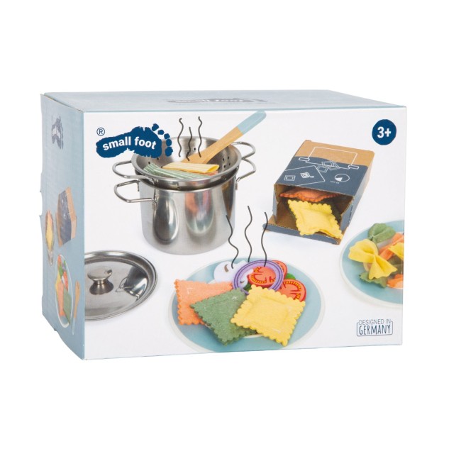 Jucarie din lemn - Set pentru preparat pasta - Small Foot Jucarie din lemn - Set pentru preparat pasta - Small Foot