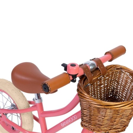 Bicicleta de echilibru 12" - First Go Vintage - Coral - Banwood Bicicleta de echilibru 12" - First Go Vintage - Coral - Banwood