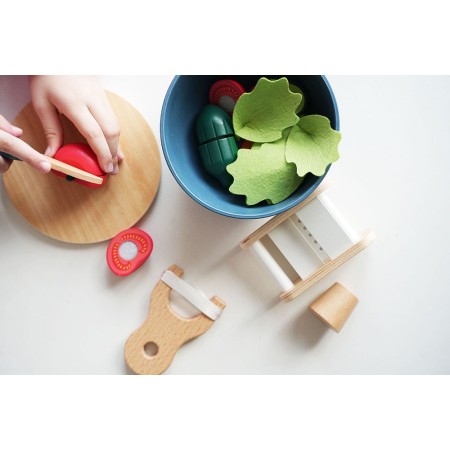 Jucarie din lemn - Set pentru preparat salata fresh - Small Foot