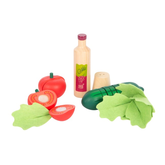 Jucarie din lemn - Set pentru preparat salata fresh - Small Foot Jucarie din lemn - Set pentru preparat salata fresh - Small Foot