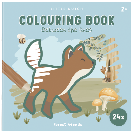Carte de colorat - Forest Friends - Little Dutch