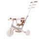 Tricicleta 4 in 1 cu bara de impingere - Off White - Little Dutch