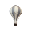 Balon decorativ cu aer cald - Creamy/Dark Grey- Superballoon