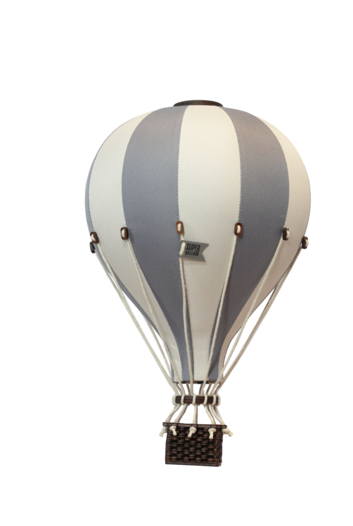 Balon decorativ cu aer cald - Creamy/Dark Grey- Superballoon