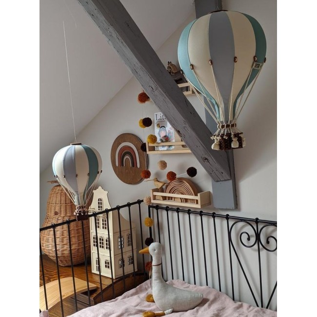 Balon decorativ cu aer cald - Mint/Creamy/Pastel Green - Superballoon