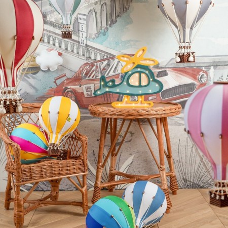Balon decorativ cu aer cald -  Creamy/Lilak - Superballoon