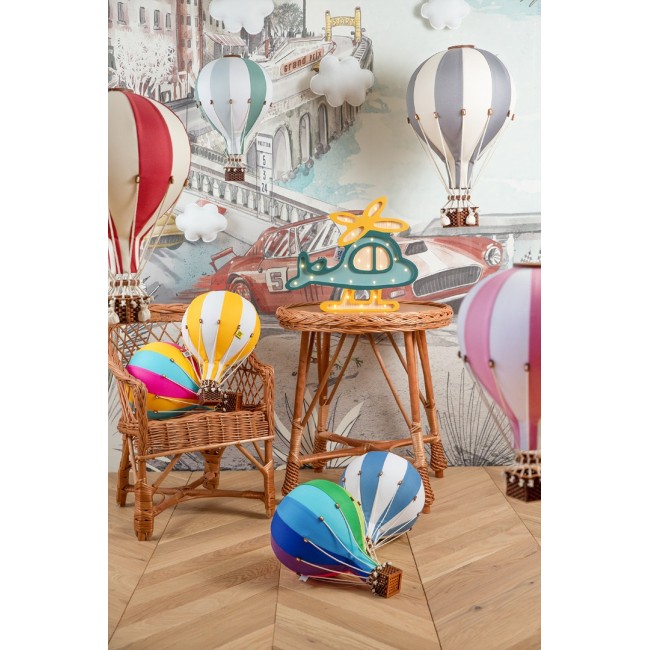 Balon decorativ cu aer cald -  Creamy/Lilak - Superballoon