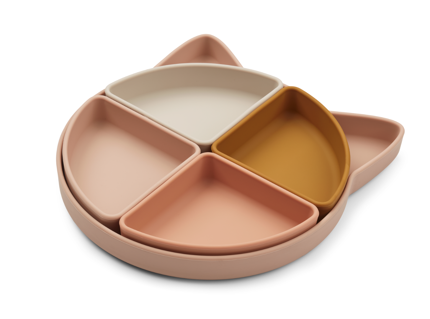 Farfurie compartimentata din silicon - Cat Rose Multi Mix - Liewood