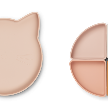 Farfurie compartimentata din silicon - Cat Rose Multi Mix - Liewood