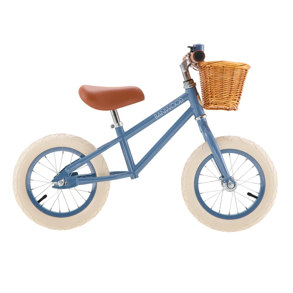 Bicicleta de echilibru 12" - First Go Vintage - Blue - Banwood