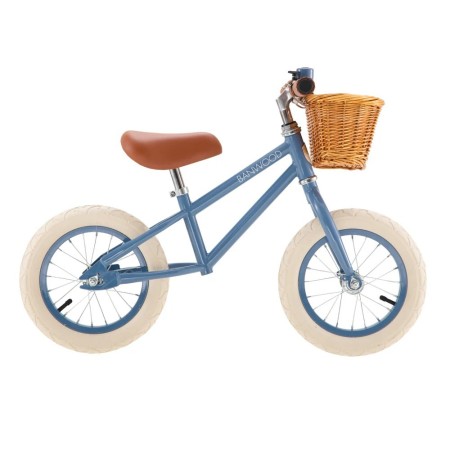 Bicicleta de echilibru 12" - First Go Vintage - Blue - Banwood Bicicleta de echilibru 12" - First Go Vintage - Blue - Banwood