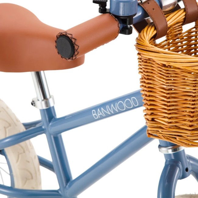 Bicicleta de echilibru 12" - First Go Vintage - Blue - Banwood