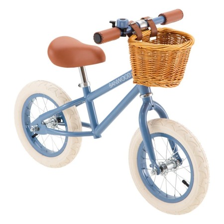 Bicicleta de echilibru 12" - First Go Vintage - Blue - Banwood Bicicleta de echilibru 12" - First Go Vintage - Blue - Banwood