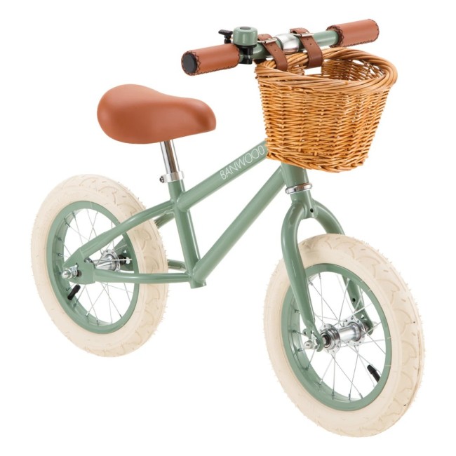 Bicicleta de echilibru 12" - First Go Vintage - Forest - Banwood