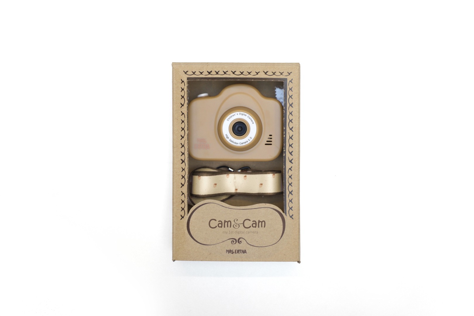 Cam Cam - Prima mea camera digitala  ( versiunea upgrade - camera dubla ) - Peanut Strawberries Mood - Mrs Ertha