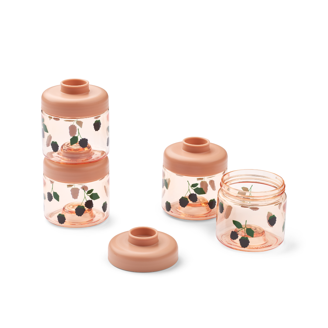 Cutii stivuibile pentru depozitare mancare - Dominique Berry/Pale Tuscany - Liewood