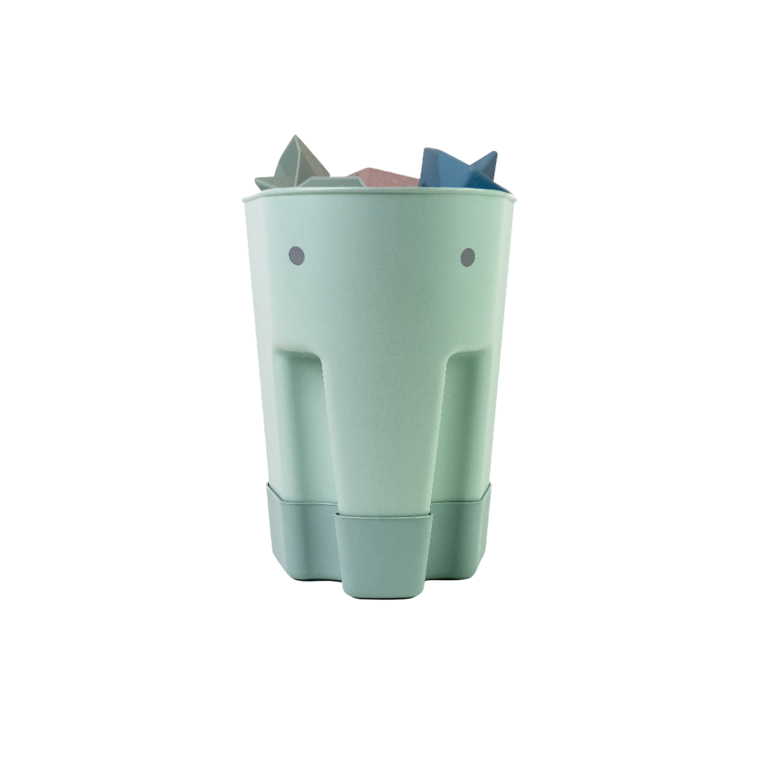 Cos de depozitare pentru jucariile de baie Ellie - Eucalipt - Shnuggle