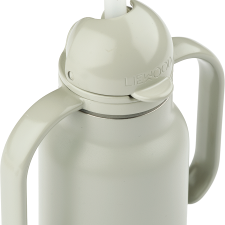 Sticla pentru apa cu pai - Kimmie Vehicles/Dove blue - Liewood