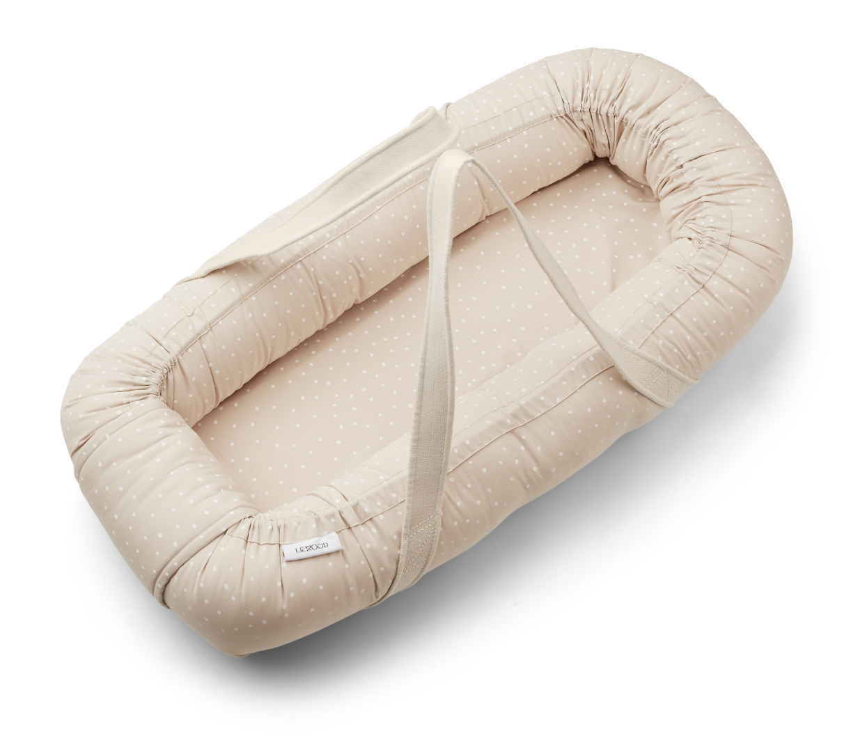 Baby Nest/Babylift din bumbac organic - Confetti Sandy- Liewood