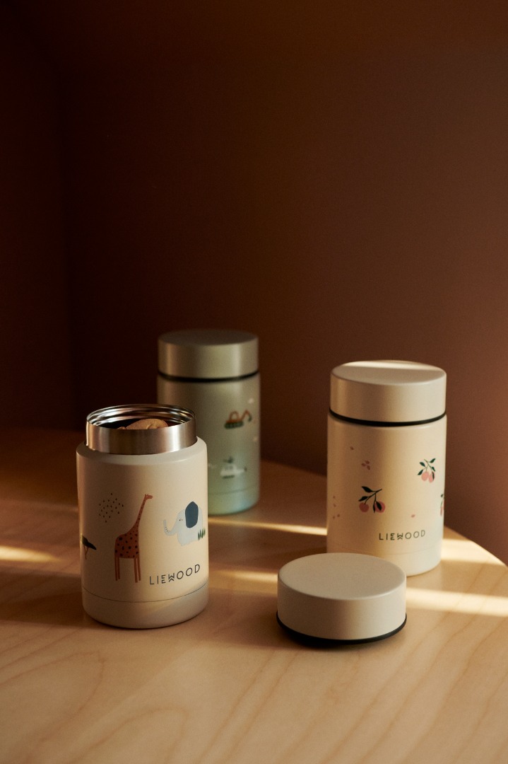 Termos pentru mancare din otel inoxidabil 250 ml -  Nadja Peach/Sea Shell Mix - Liewood