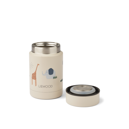 Termos pentru mancare din otel inoxidabil 250 ml -  Nadja Safari Sandy Mix - Liewood