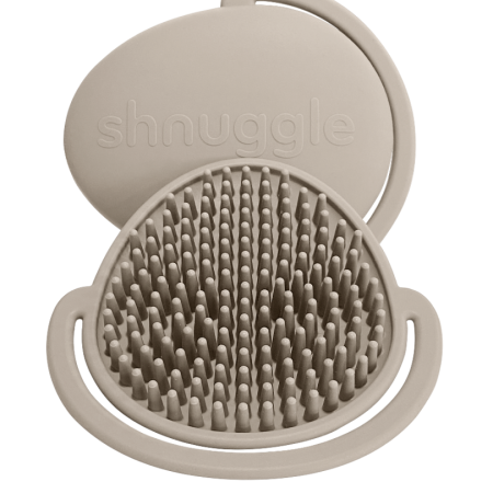 Perie moale pentru bebelusi - Taupe - Shnuggle