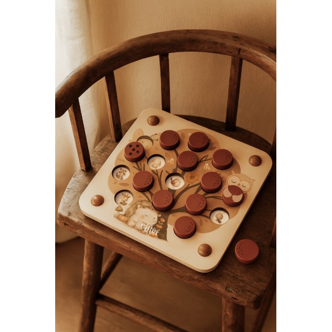 Joc de memorie din lemn - Pop & Peek - Mrs Ertha