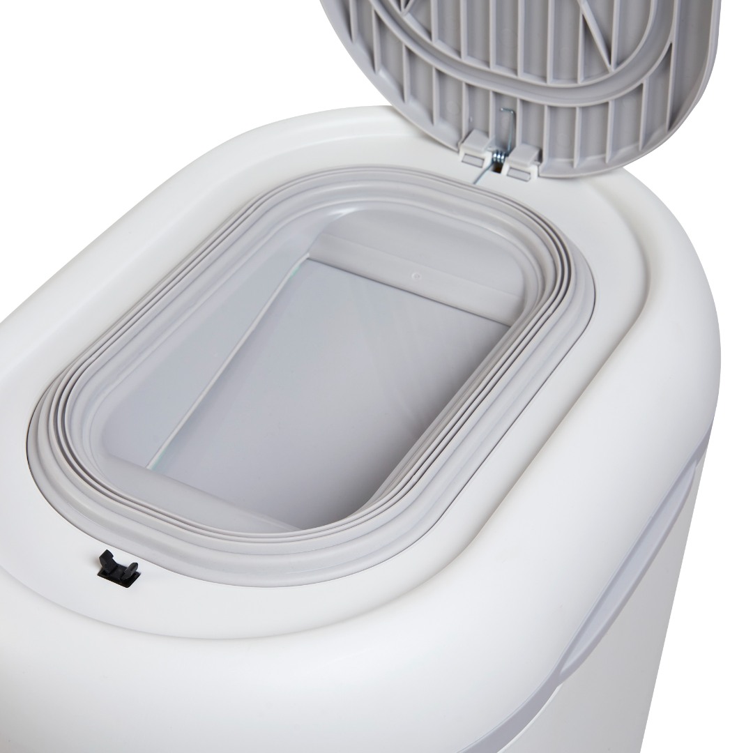 Cos pentru scutece - Eco Touch - White/Grey - Shnuggle